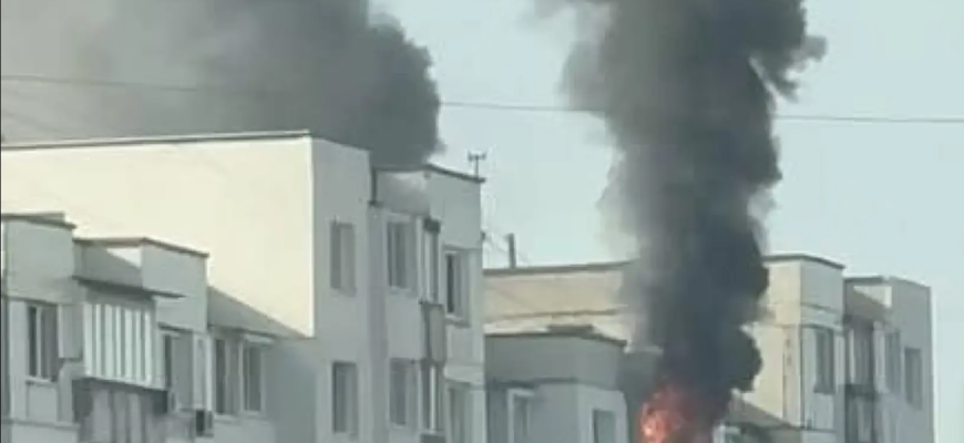 incendiu intr un bloc