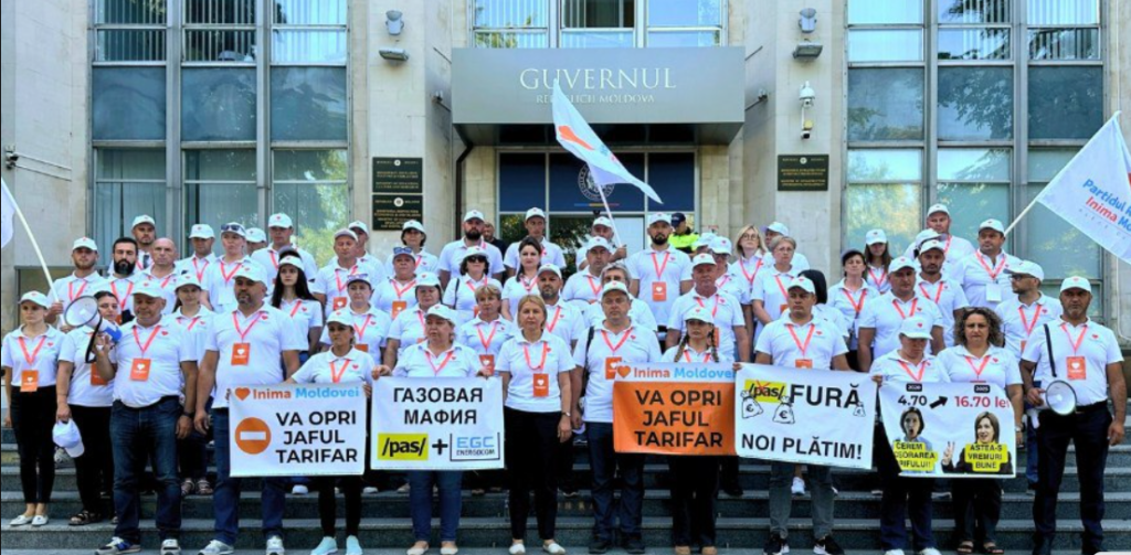 inima moldovei a desfasurat un protest