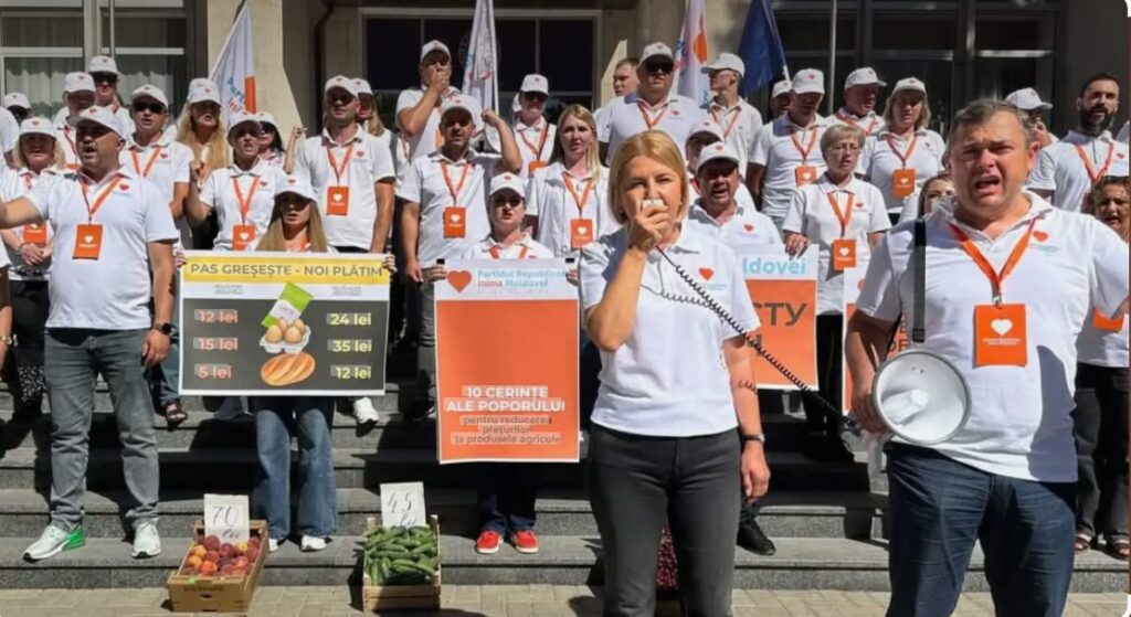 Irina Vlah, la protestul „Inima Moldovei” de la Guvern: „Importurile necontrolate ruinează agricultura moldovenească” 1 irina vlah la protest