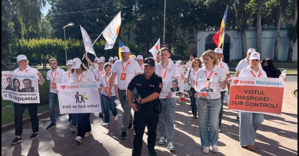 VIDEO// Protest în fața Parlamentului de la Chișinău. Partidul Republican „Inima Moldovei” propune pedepse mai aspre pentru falsificarea alegerilor 