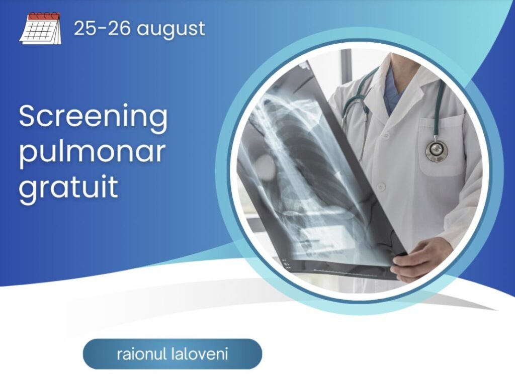 Consultații profilactice gratuite la Ialoveni. Echipele mobile oferă screening pulmonar pe 25-26 august 1 Consultații profilactice gratuite la Ialoveni. Echipele mobile oferă screening pulmonar pe 25-26 august