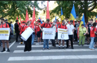 psrm a protestat in fata guvernului