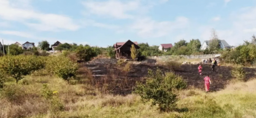 a incercat sa stinga un incendiu