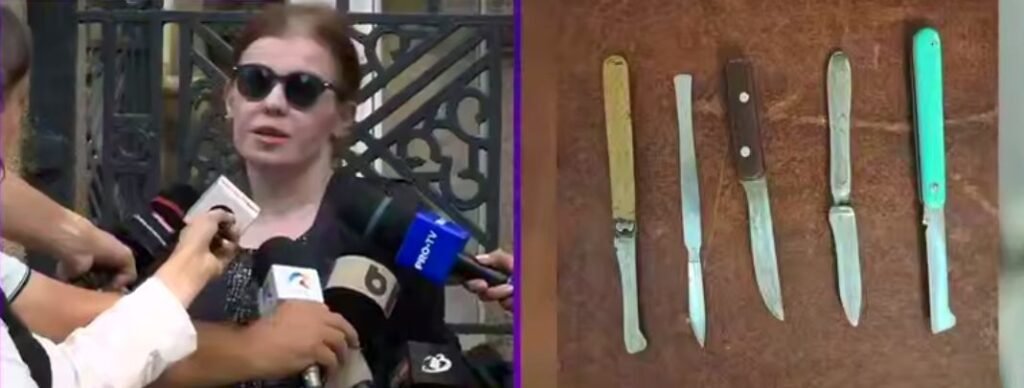 VIDEO// Primele declarații ale moldovencei prinsă cu 6 cuțite la intrarea în Parlamentul României: ”Din grabă am uitat să verific portfardul”