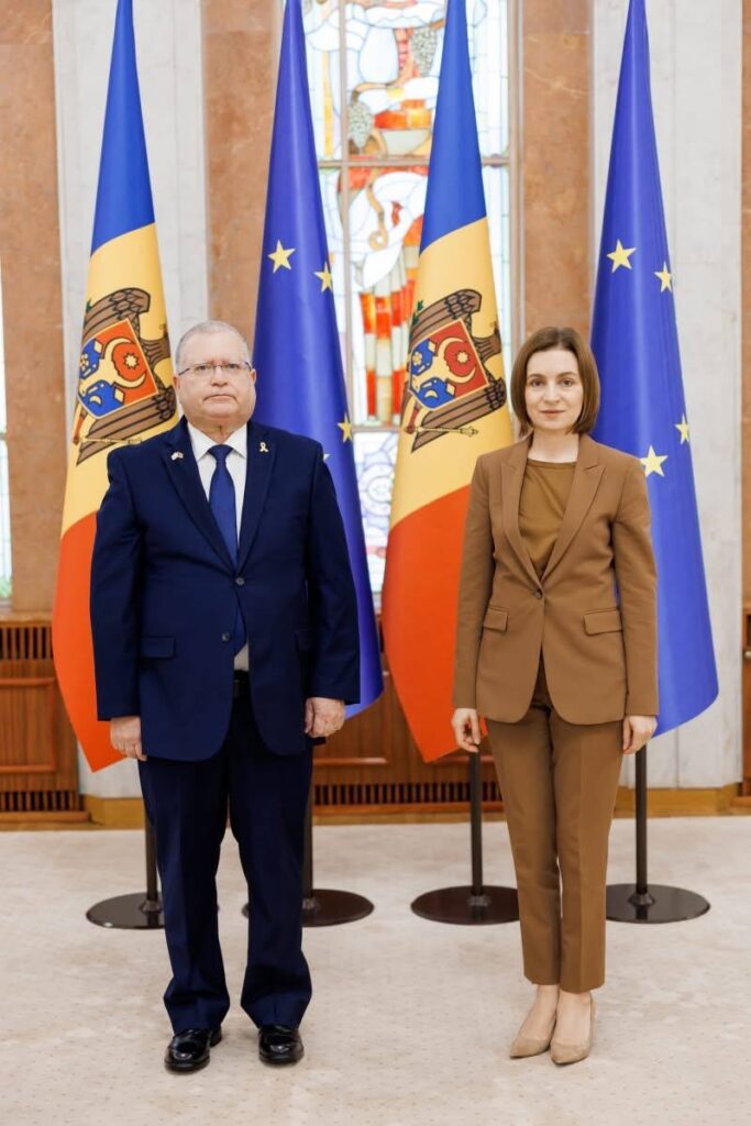 Maia Sandu a primit astăzi scrisorile de acreditare din partea a opt noi ambasadori agreați