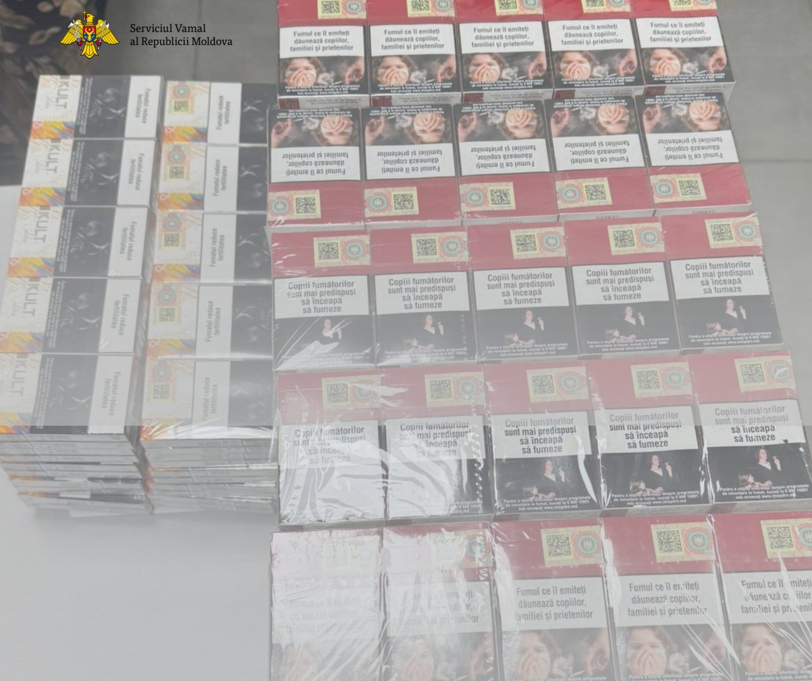 Contrabandă cu țigări la Sculeni. Șofer moldovean de 36 de ani prins cu 480 de pachete ascunse
