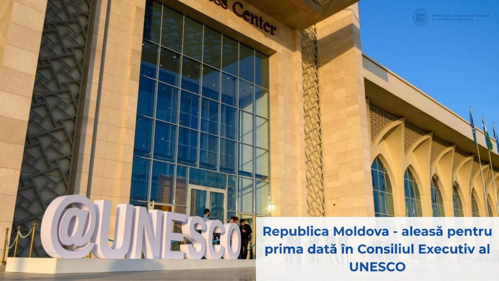 Republica Moldova a fost aleasă membru al Consiliului Executiv al Organizației Națiunilor Unite pentru Educație, Știință și Cultură (UNESCO), pentru mandatul 2025–2029 1 aleasa membru