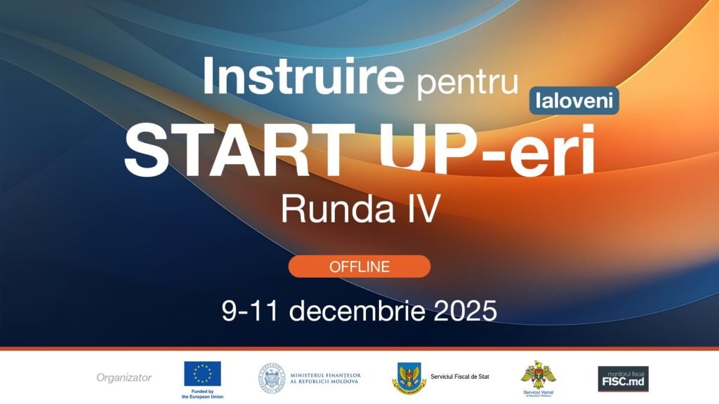 Ialoveni va găzdui în decembrie 2025 a patra rundă de instruiri pentru tineri antreprenori din regiunea Centru