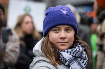 swedish climate activist greta thunberg marches climate strike april 2024