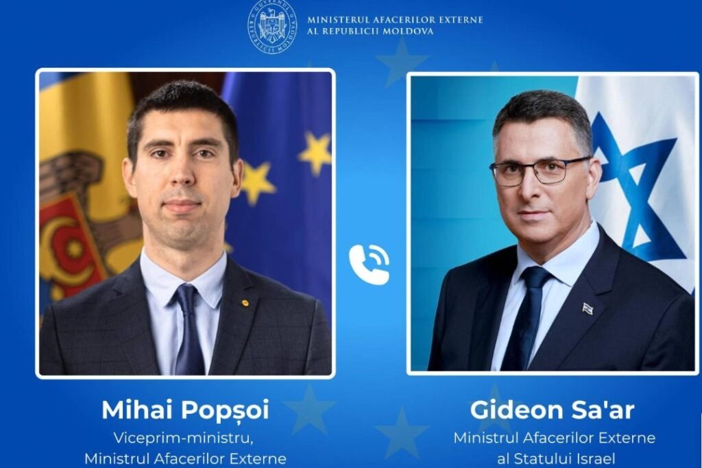 Mihai Popșoi a avut o convorbire telefonică cu ministrul afacerilor externe al Statului Israel, Gideon Sa'ar