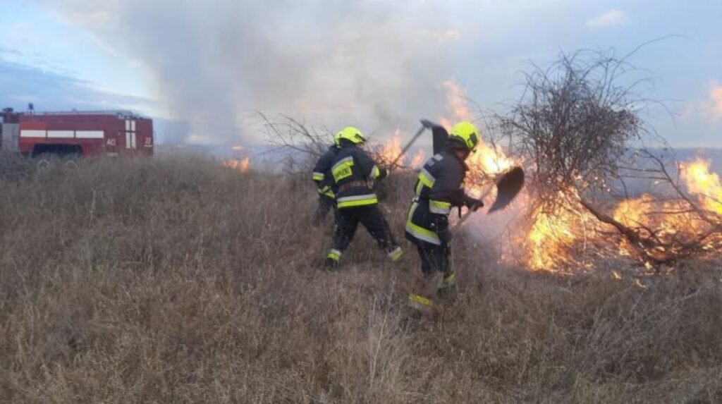 Peste 60 hectare de teren au fost compromise de flăcări în zilele de weekend