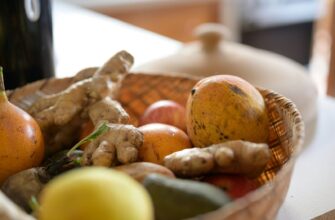 green and brown fruits on brown woven basket