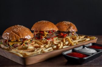 burger with patty and lettuce