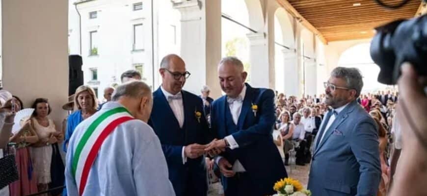 Doi primari din Italia și-au oficializat relația. Un europarlamentar a fost prezent la ceremonie