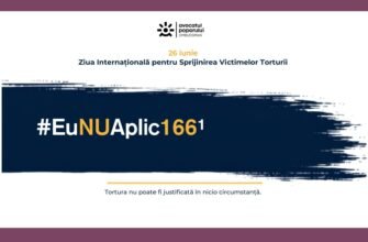 În perioada 26–30 iunie 2026, Oficiul Avocatului Poporului desfășoară cea de-a VIII-a ediție a campaniei naționale „#EuNUAplic1661 – EuRespectDemnitateaUmană2026”