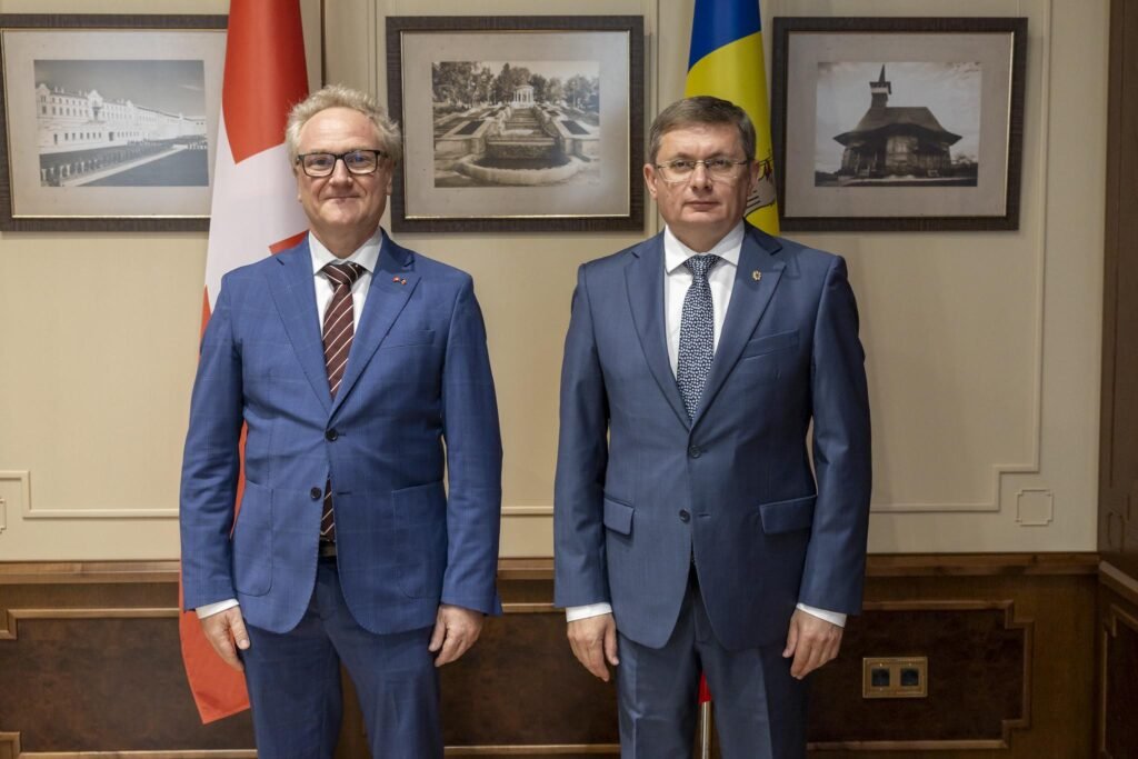 Președintele Parlamentului, Igor Grosu, a avut o întrevedere de rămas-bun cu directorul Biroului de Cooperare al Elveției, Guido Beltrani