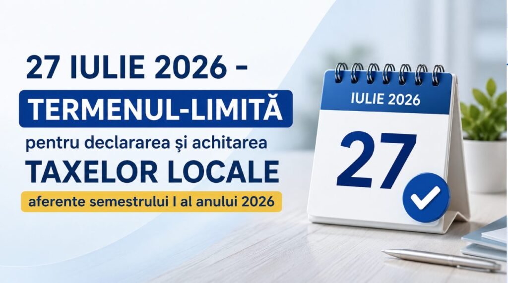 27 iulie - termenul-limită pentru declararea și achitarea taxelor 1 27 iulie - termenul-limită pentru declararea și achitarea taxelor